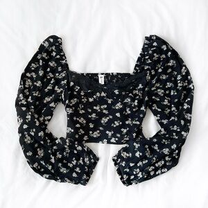 ♡ 3/$25 ♡ BP Lace Trim Floral Top
